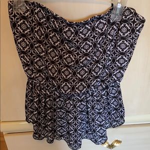 Dressy tube top blouse